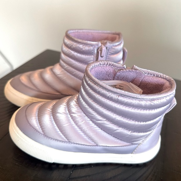 Toddler Girls' Ainsley Zipper Slip-On Booties - Cat & Jack Purple - size 8 - Picture 1 of 8